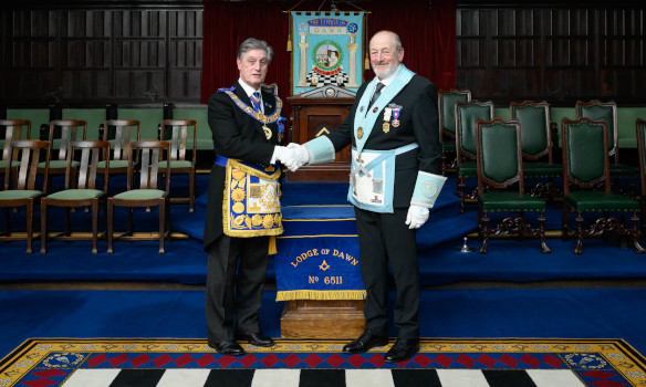 PGM visit to Leeds Freemasons lodge, The Lodge of Dawn