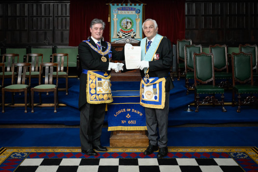 Leeds Freemason receives award